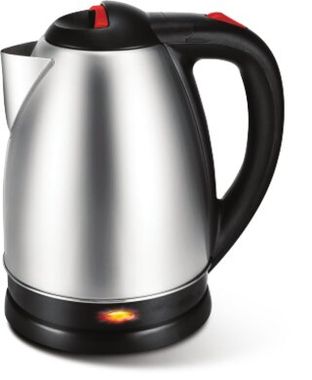 Flamngo Electric Water Kettle, 1.8 Liters, 1500 Watt, Black and Silver - FM-4000