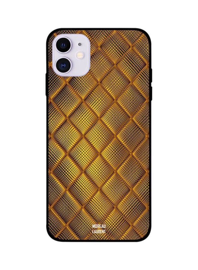Vintage Golden Stitch Pattern Printed Back Cover for Apple iPhone 11
