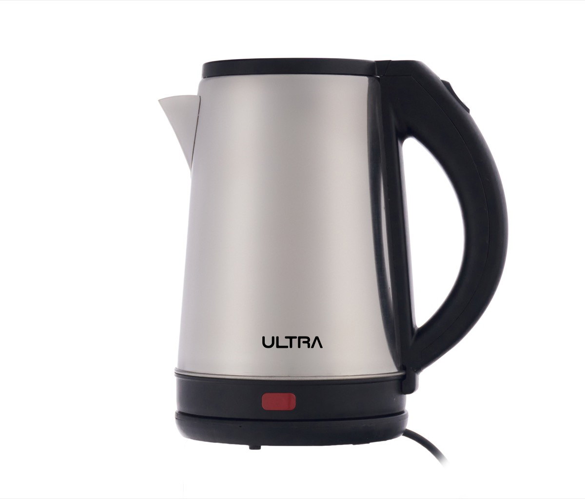 Ultra Electric Kettle, 2 Liters, 2000 Watt, Black and Stainless Steel - UKS20HE1