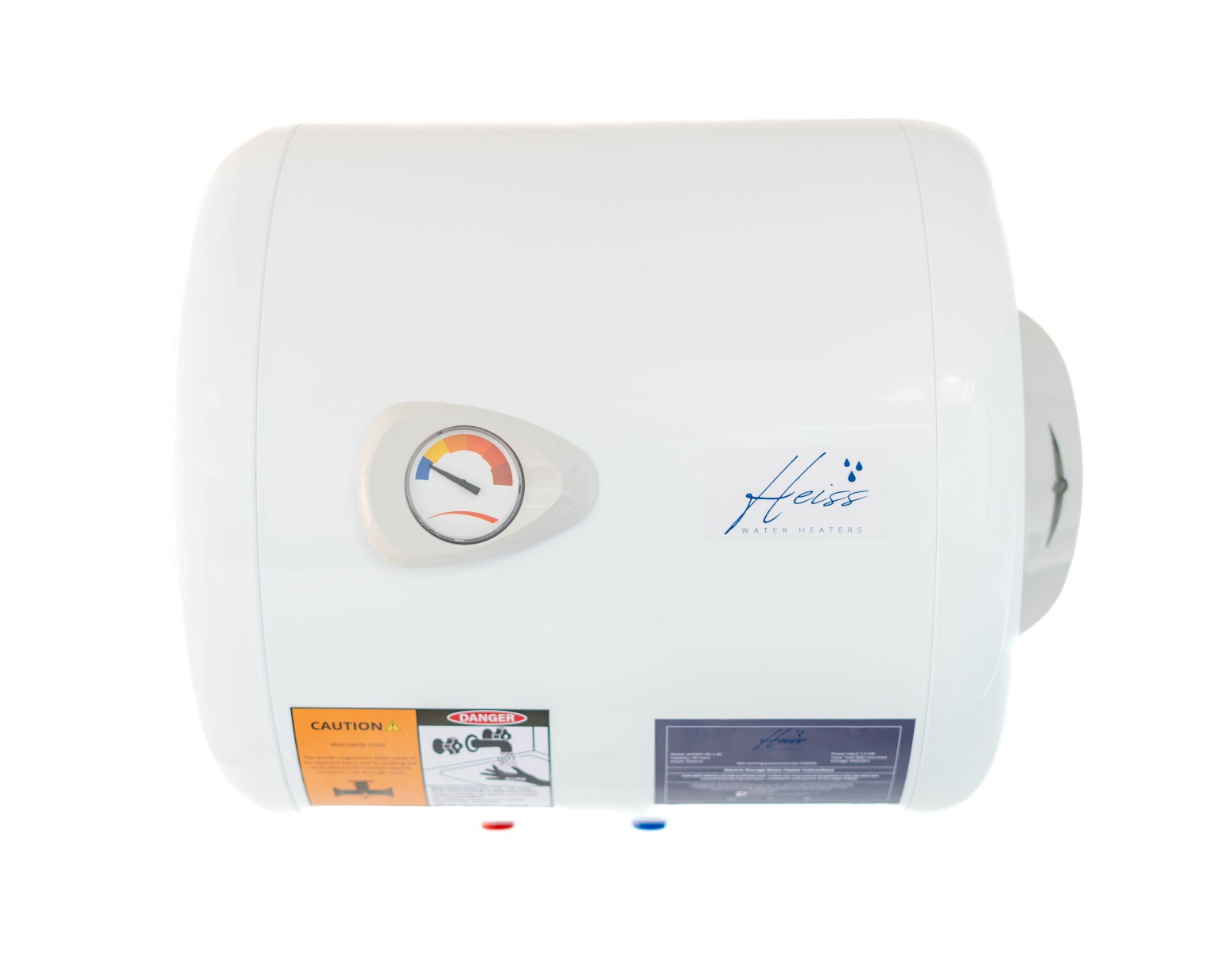 Heiss Electric Water Heater, 50 Liters, White - HEWH-50-1.2K