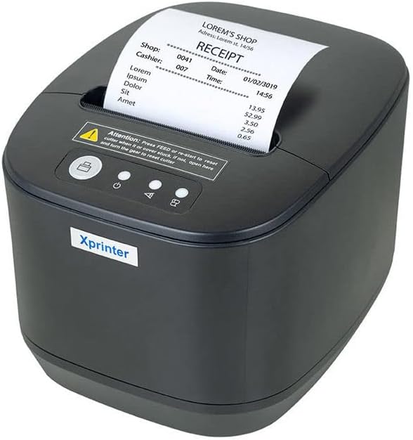 Xprinter Thermal Receipt Printer, Black- XP-Q833L