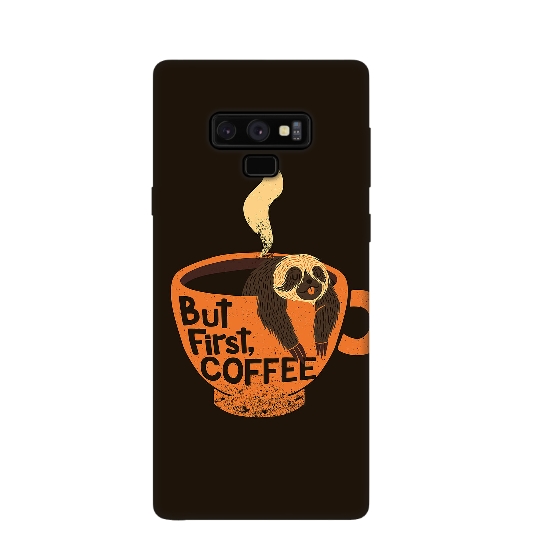 But First Coffee Printed Silicone Back Cover for Samsung Galaxy Note 9
