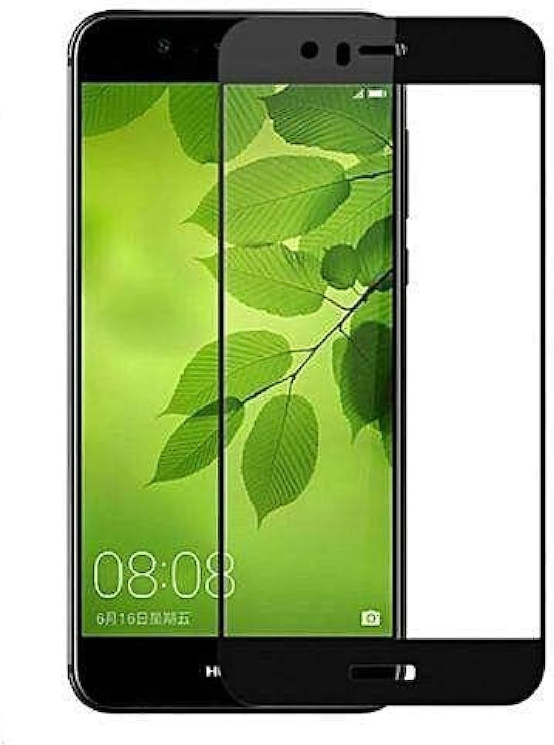 Glass Screen Protector for Huawei Nova 2 Plus - Transparent with Black Frame
