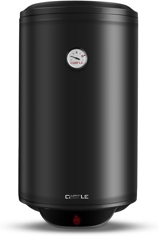 Castle Electric Water Heater, 50 Liters, Black - WH1050B