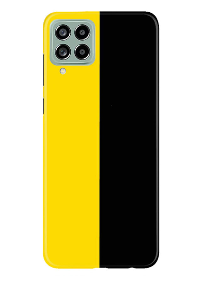 Black and Yellow Printed Silicone Back Cover for Samsung Galaxy M32