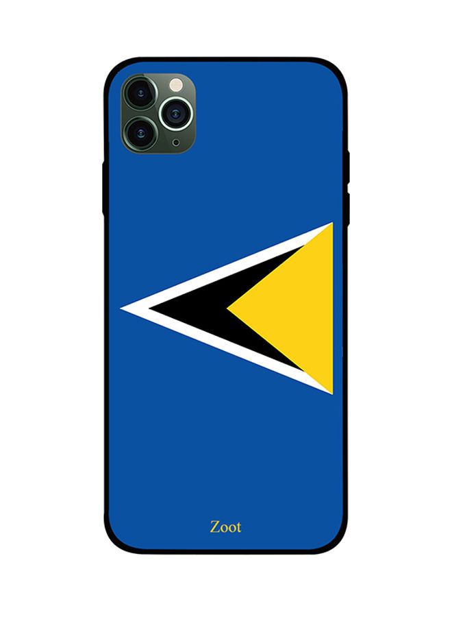Saint Lucia Flag Printed Back Cover for Apple iPhone 11 Pro