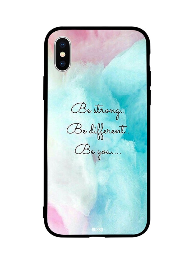 Be Strong Different Printed Back Cover for Apple iPhone XS