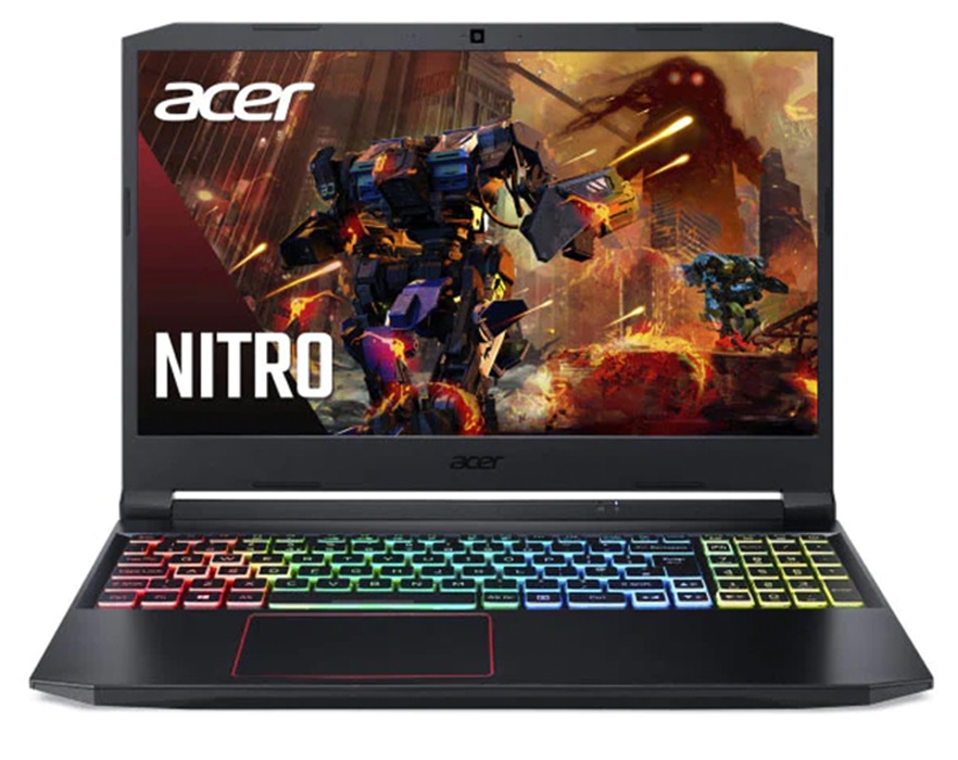 Acer Nitro5 AN515-57-743Y Gaming Laptop, Intel Core i7-11800H, 15.6 Inch FHD IPS, 144Hz, 1TB SSD, 16GB RAM, Nvidia RTX3050 4GB, FREEDOS - Black
