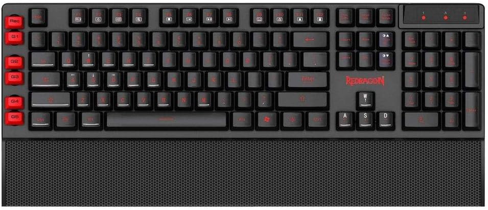 Redragon K505 Yaksa Gaming Keyboard - 7-colour backlight - 12 multimedia keys
