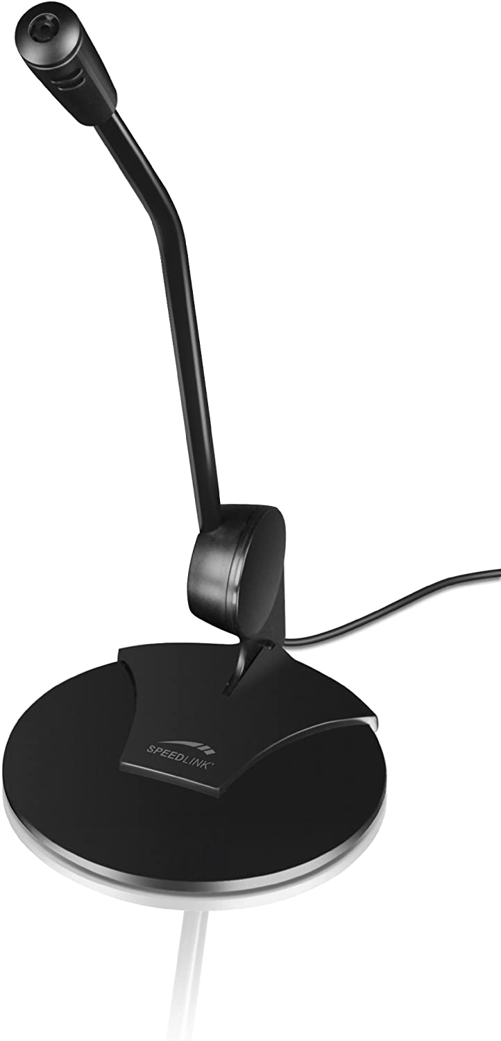 Speedlink Pure Desktop Microphone, Black - SL-8702-SBK
