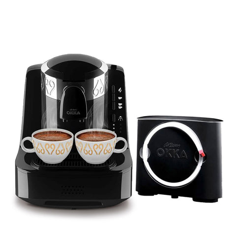 ماكينة قهوة تركي ارزوم اوكا، 800 مل، 1600 وات، اسود وكروم- OK002