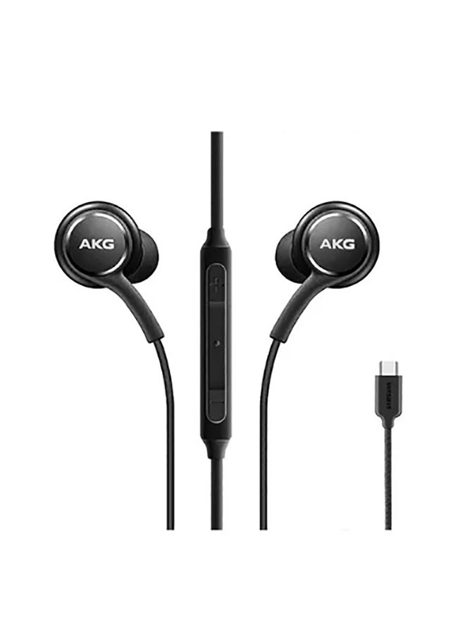 AKG In-Ear Wired Earphones with Microphone, Black- 4VA