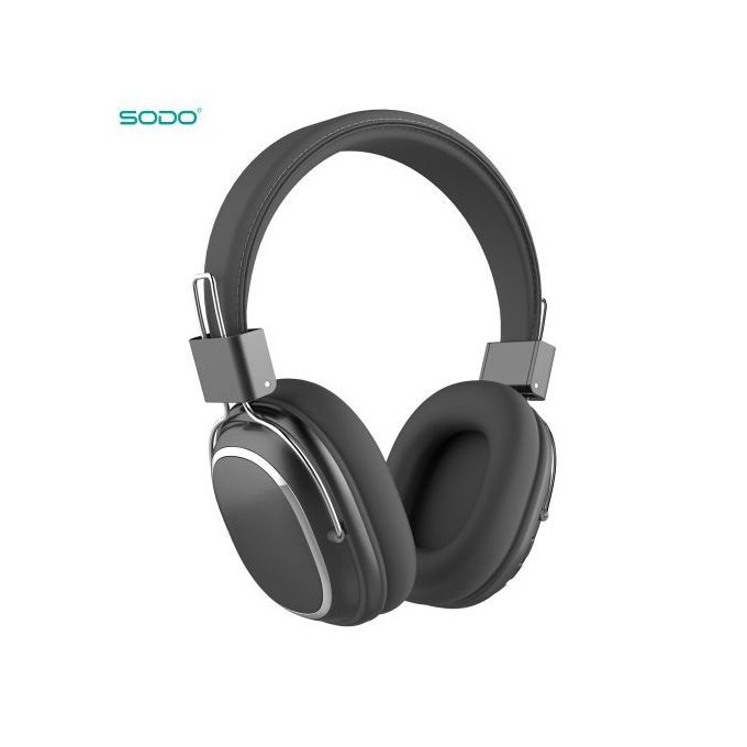 SODO SD-1004 Wireless Over Ear Headphone with Mic - Grey