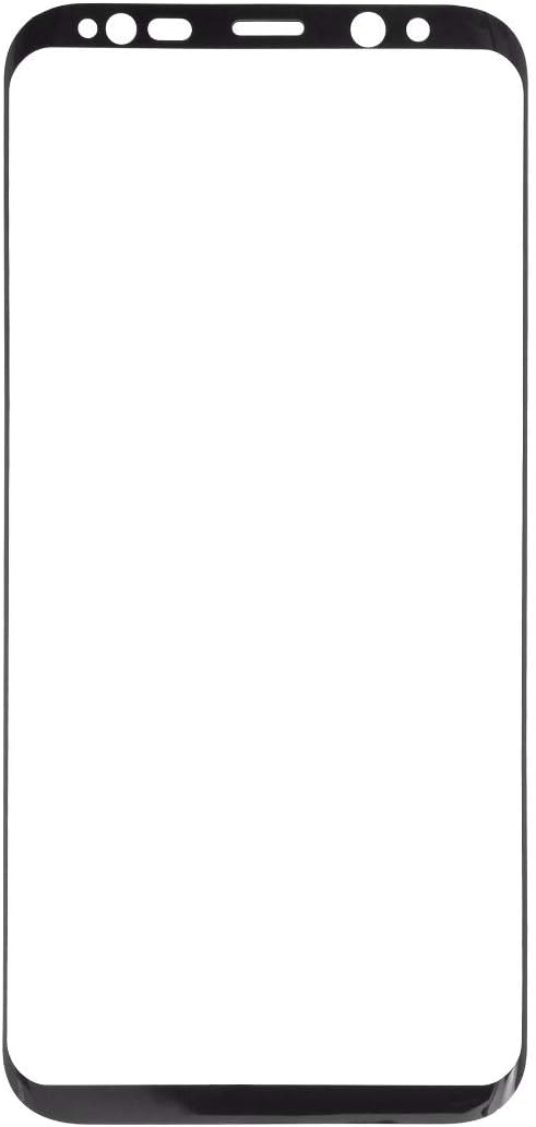 شاشة حماية لسامسونج جالكسي S8 بلس- شفاف بإطار اسود