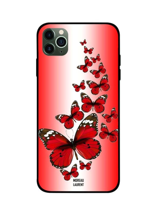 Red Butterflies Printed Back Cover for Apple iPhone 11 Pro Max