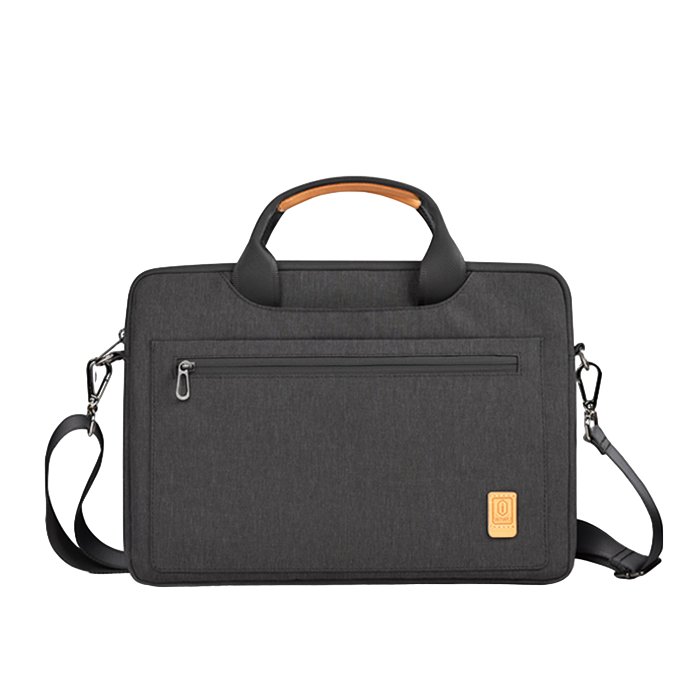 WiWU Pioneer Laptop Shoulder Bag, 15.6 Inch - Black
