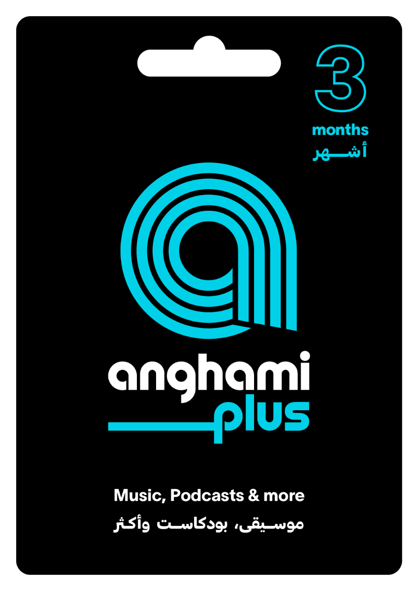 Anghami Plus Subscription Card, 3 Months