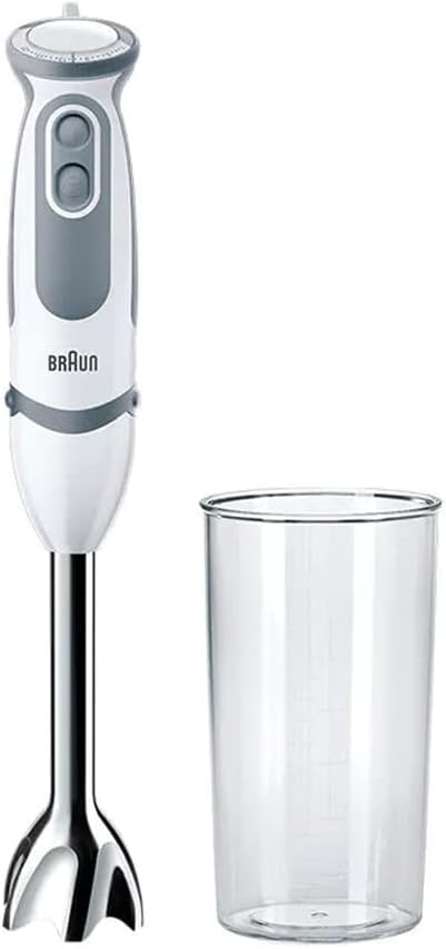 Braun Multi Quick 5 Vario Hand Blender, 1000 Watt, White- MQ 5200