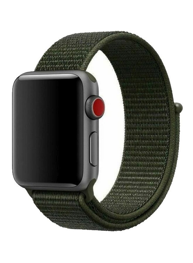Apple watch dark olive sport band top
