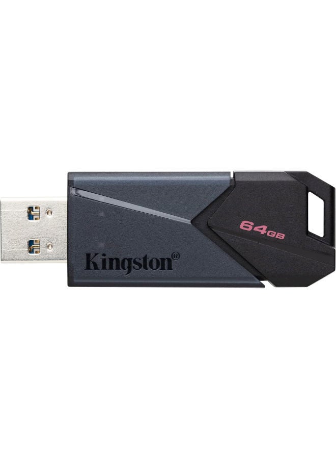 Kingston Data Traveler Exodia Onyx USB Flash Drive, 64GB, Grey and Black - DTXON-64GB
