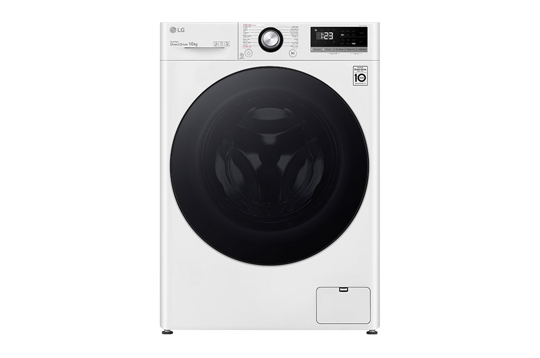 LG Vivace 10KG Front Load Inverter Washing Machine, White - F4Y3RYGYWV