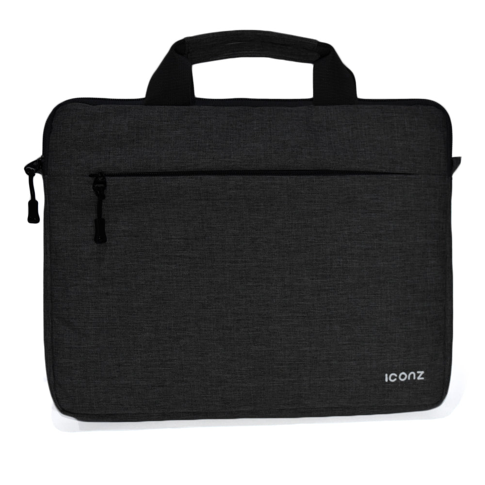 Iconz London Laptop Shoulder Bag for 13.3 Inch Laptops- Black