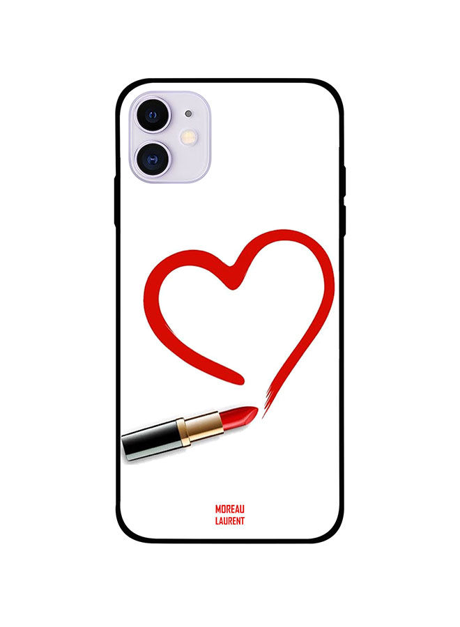Draw Heart With Lipstick Printed Back Cover for Apple iPhone 11