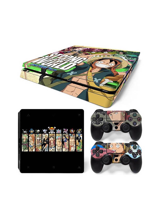 Strong World Printed Console and Controller Sticker Set For PlayStation 4 Slim