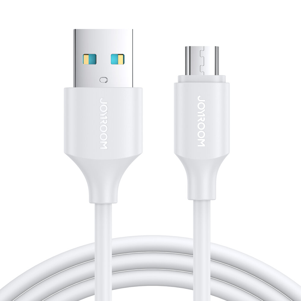 Joyroom USB-A to Micro Fast Charging and Data Cable, 2 meters, White - S-UM018A9