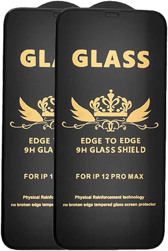 G-Power 2 Pack Glass Screen Protector for Apple iPhone 12 Pro Max