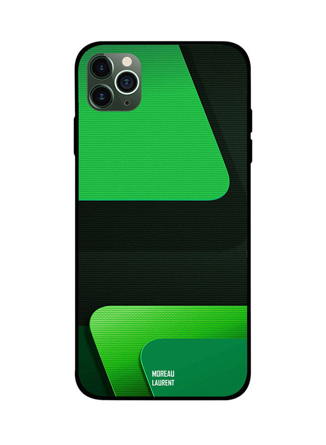 Green and Dark Pattern Printed Back Cover for Apple iPhone 11 Pro