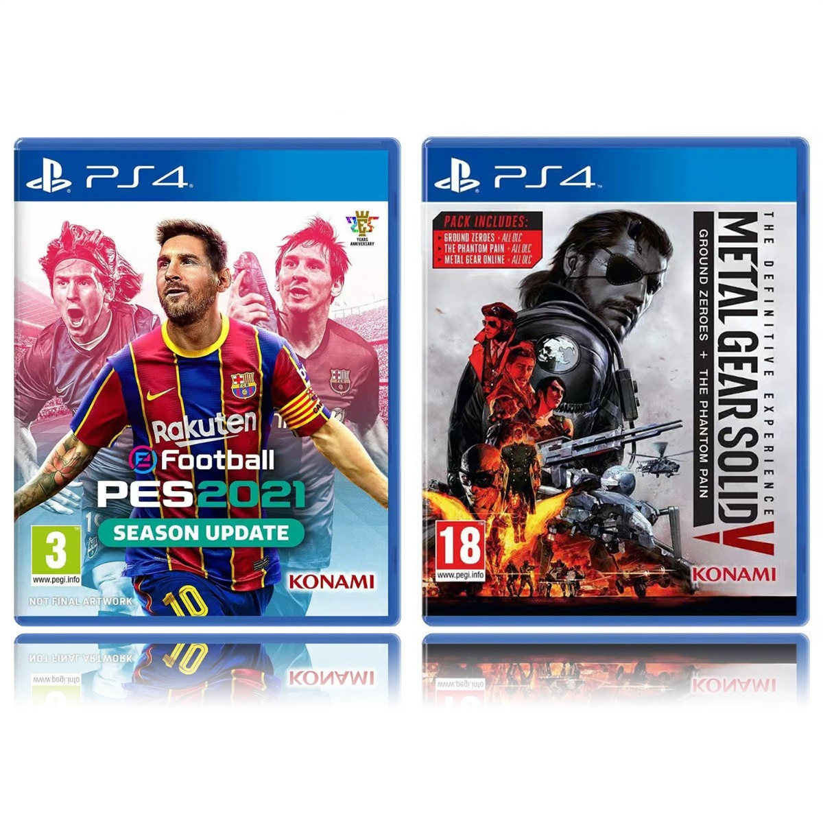 Metal Gear Solid V The Definitive Experience Game for PlayStation 4 with eFootball PES 2021 SEASON UPDATE for PlayStation 4
