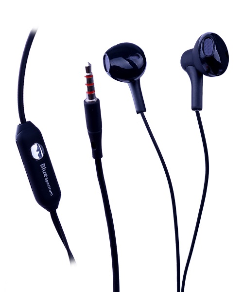 Blue Spectrum Wired Earphones Black D 46 Best price in Egypt B.TECH