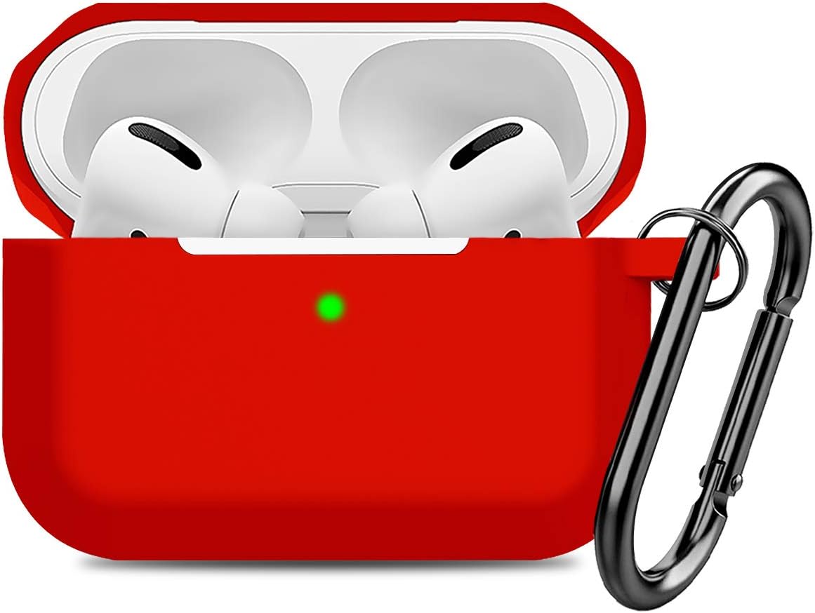 Doboli Silicone Earbuds Cover for Apple AirPods Pro - Red