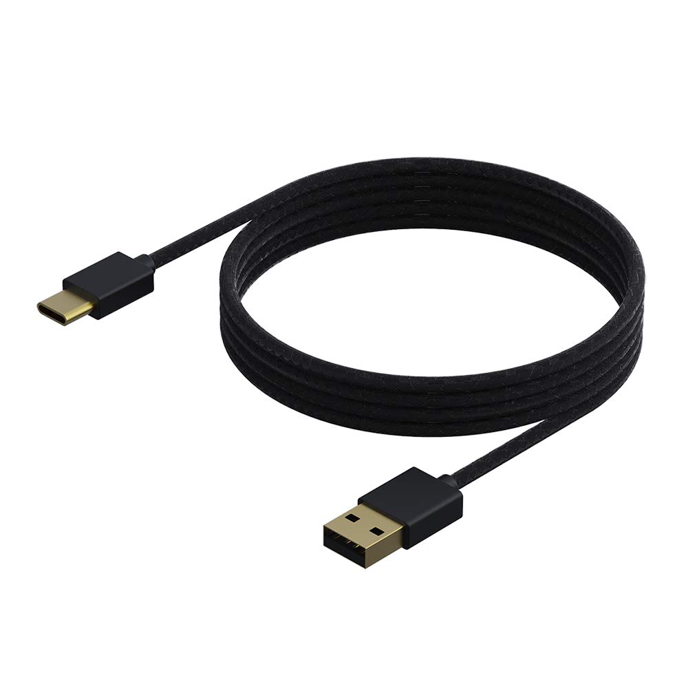 Sparkfox USB Type-A to Type-C Cable for Xbox Series X and S Controller, 4 Meters- Black