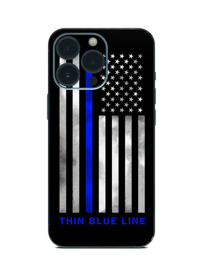 Thin Blue Line Skin Cover for iPhone 13 Pro