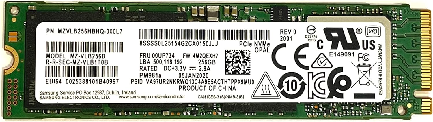 Samsung pm981 256gb outlet