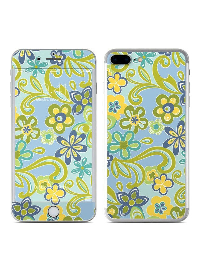 Hippie Flowers Blue Skin For Apple Iphone 8 Plus