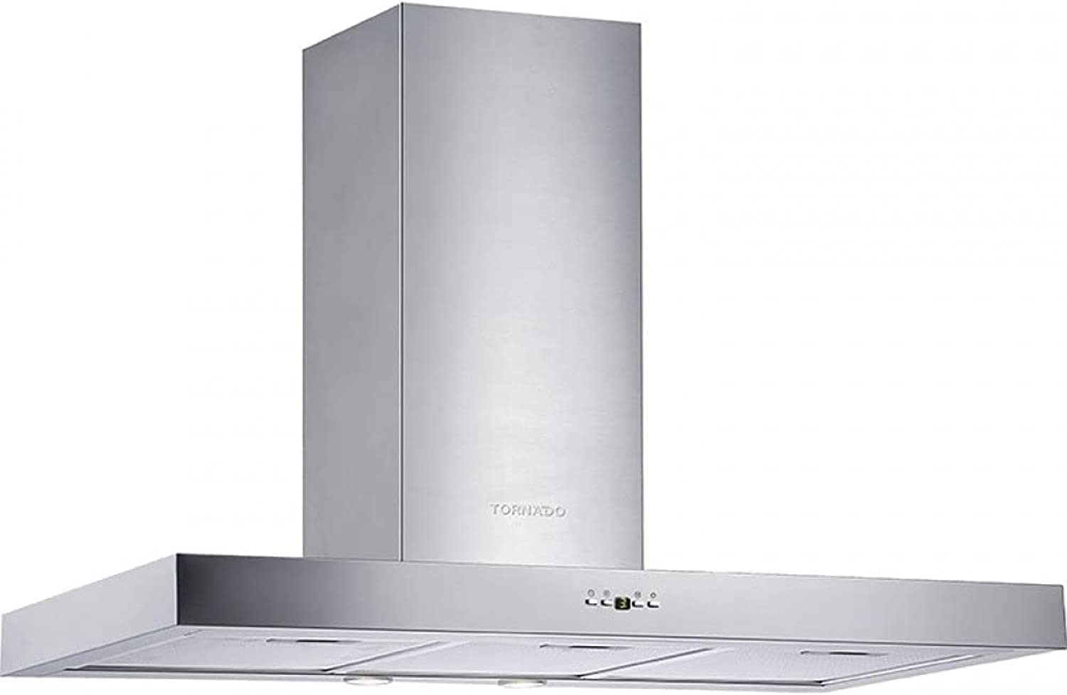 Tornado Cooker Hood with Touch Control Panel, 60 cm, Stainless, Silver - HO60DS-1