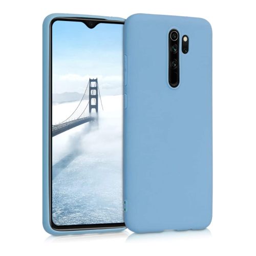 StraTG Silicon Back Cover for Xiaomi Redmi Note 8 Pro - Light Blue