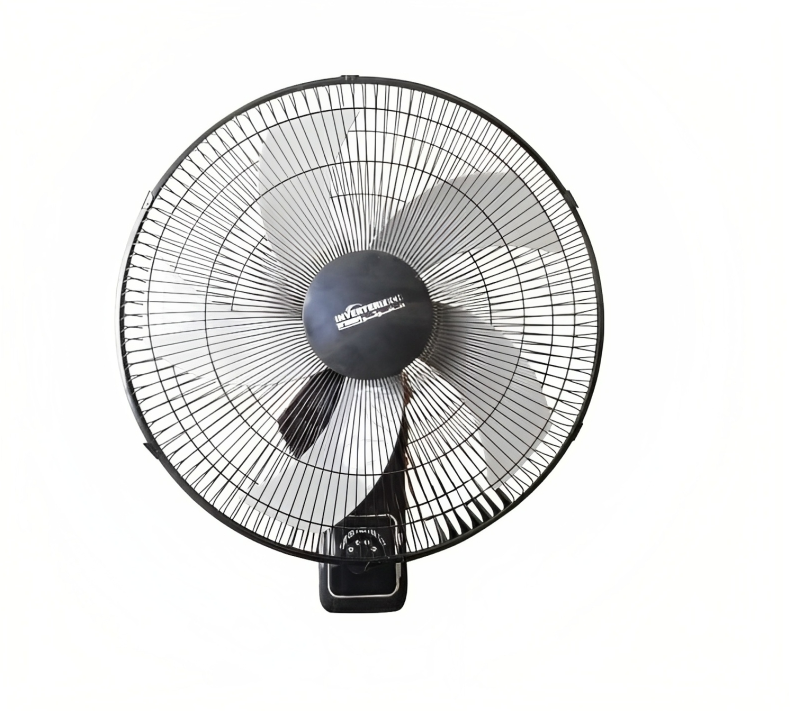 Inverterteck Apache Electric Wall Fan with Remote Control, 18 Inch, 5 Blades - Black