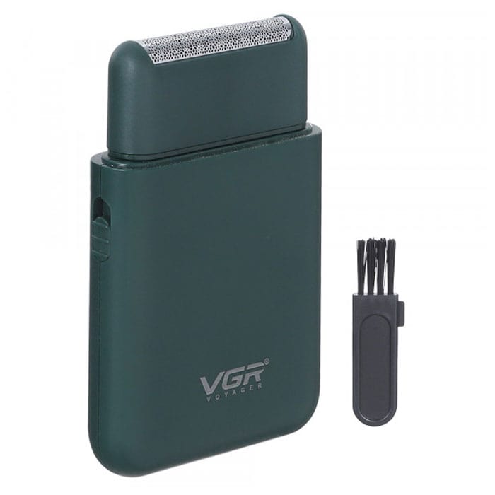 VGR Rechargeable Hair Shaver For Men, Green - V-390