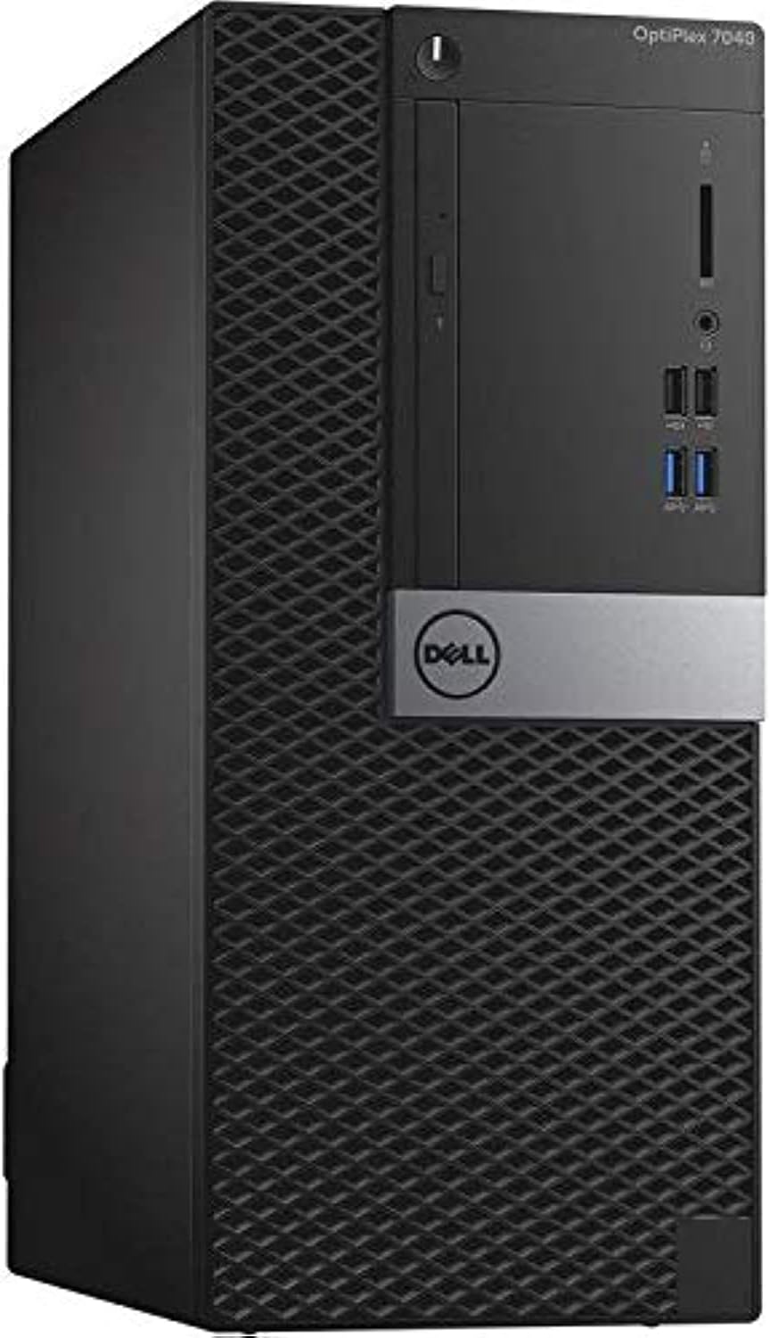 Dell Optiplex 7040 Mini Tower PC, Intel Core i7-6700, 1 TB HDD, 8 GB RAM, Intel HD Graphics, DOS - Black