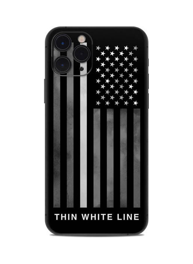Thin White Line Skin For Apple Iphone 11 Pro