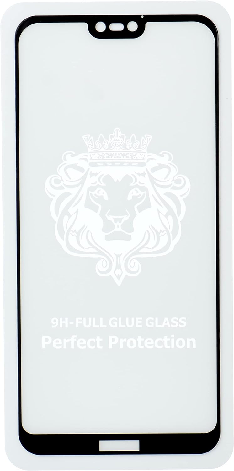 Tempered Glass Screen Protector for Huawei P20 Lite - Transparent with Black Frame