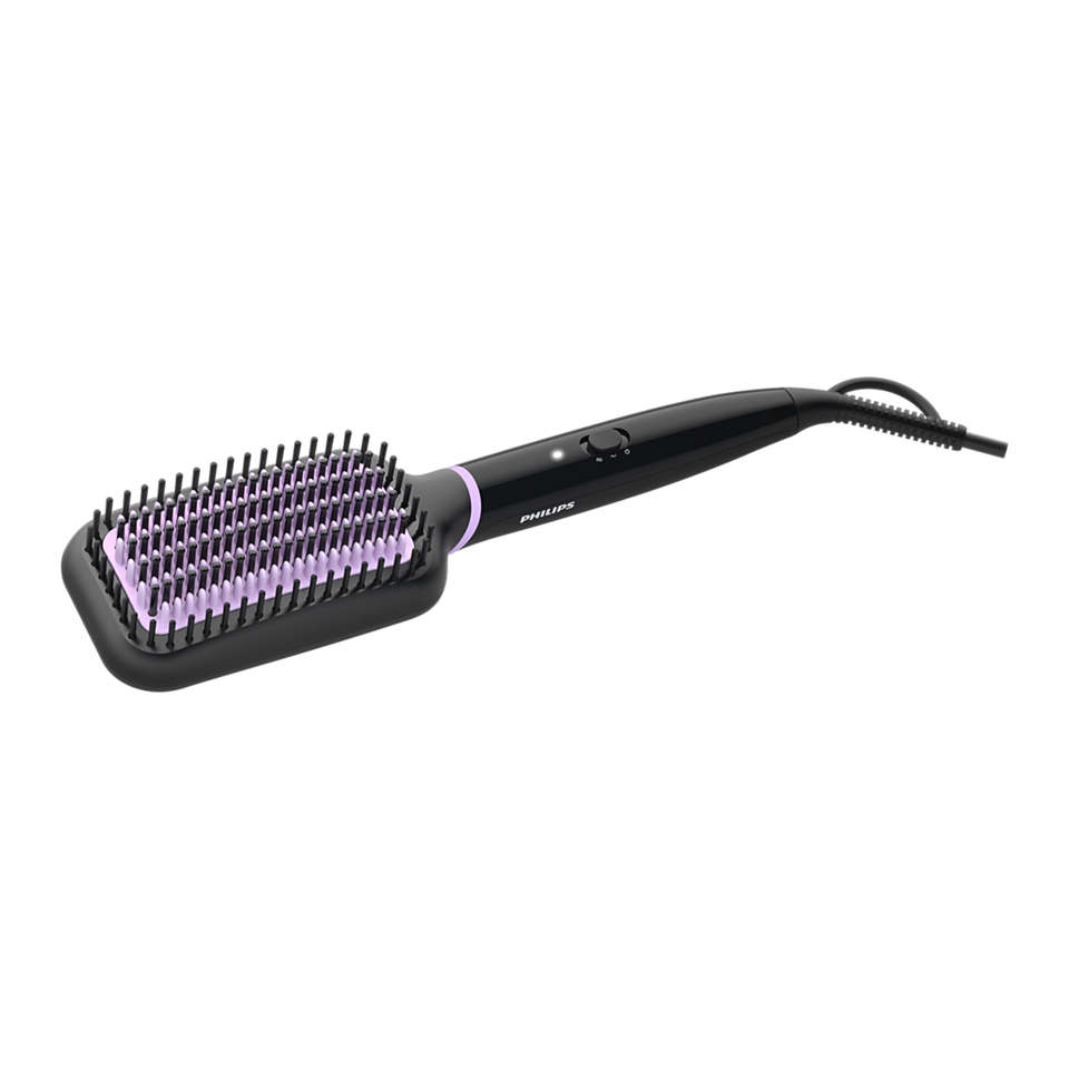 Philips StyleCare Essential Straightening Brush, Black - BHH880