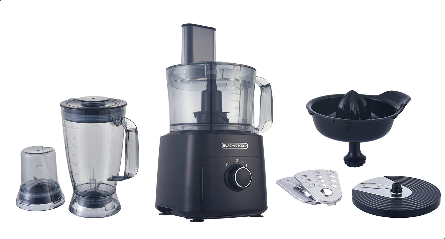 Black + Decker Food Processor, 750 Watt, Black - FX775