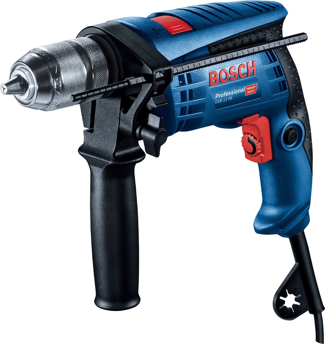 Bosch Impact Drill with 100 Pieces Accessories 650 Watt Blue Black GSB 13 RE Best price in Egypt B.TECH