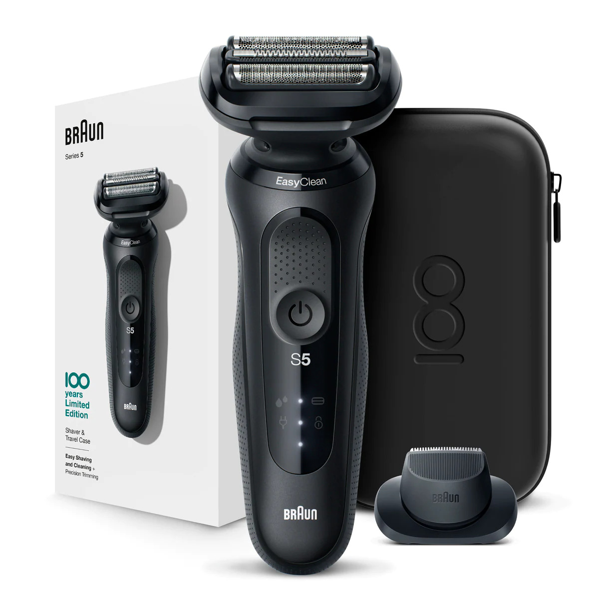 Braun 100 Years Limited Edition Series 5 Rechargeable Foil Shaver, Black - MBS5