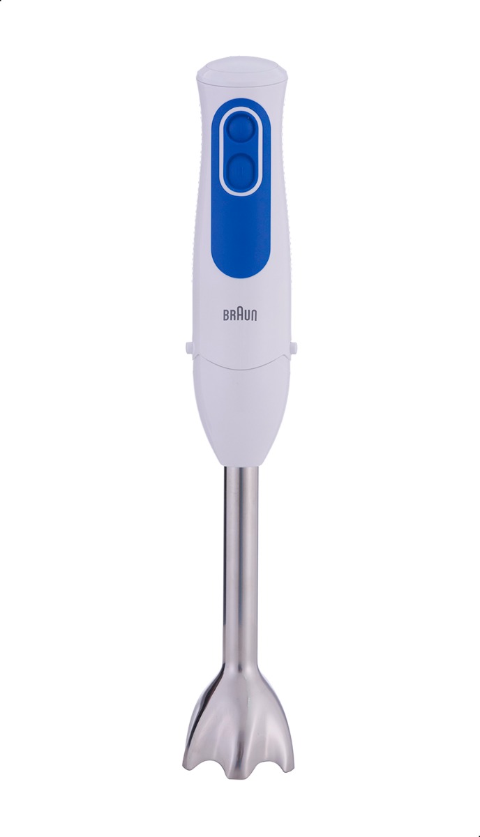 Braun Multiquick 3 Hand Blender Set, 700 Watt, White and Blue - MQ 3025 Spaghetti